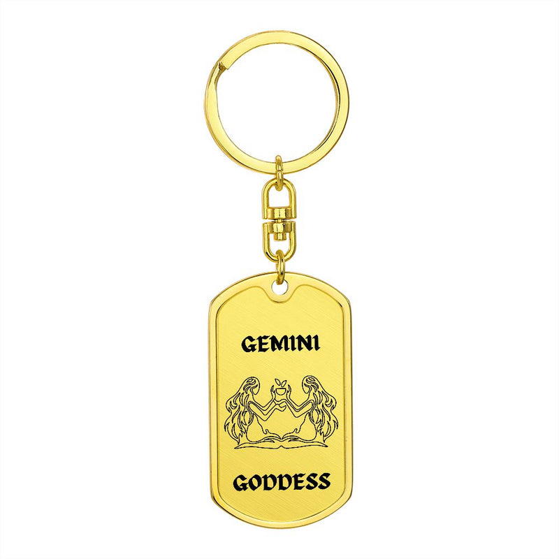 🔑 Embrace Your Inner Power with Gemini Goddess Keychains!