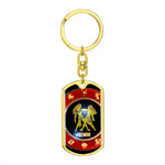 Unlock Your Twin Power: Gemini Twin Dog Tag Keychain