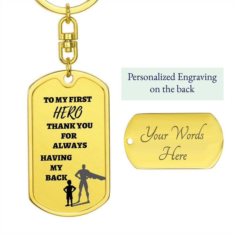 Unlock Your Inner Hero: My First Superhero Dog Tag Keychain