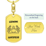 🔑 Embrace Your Inner Power with Gemini Goddess Keychains!