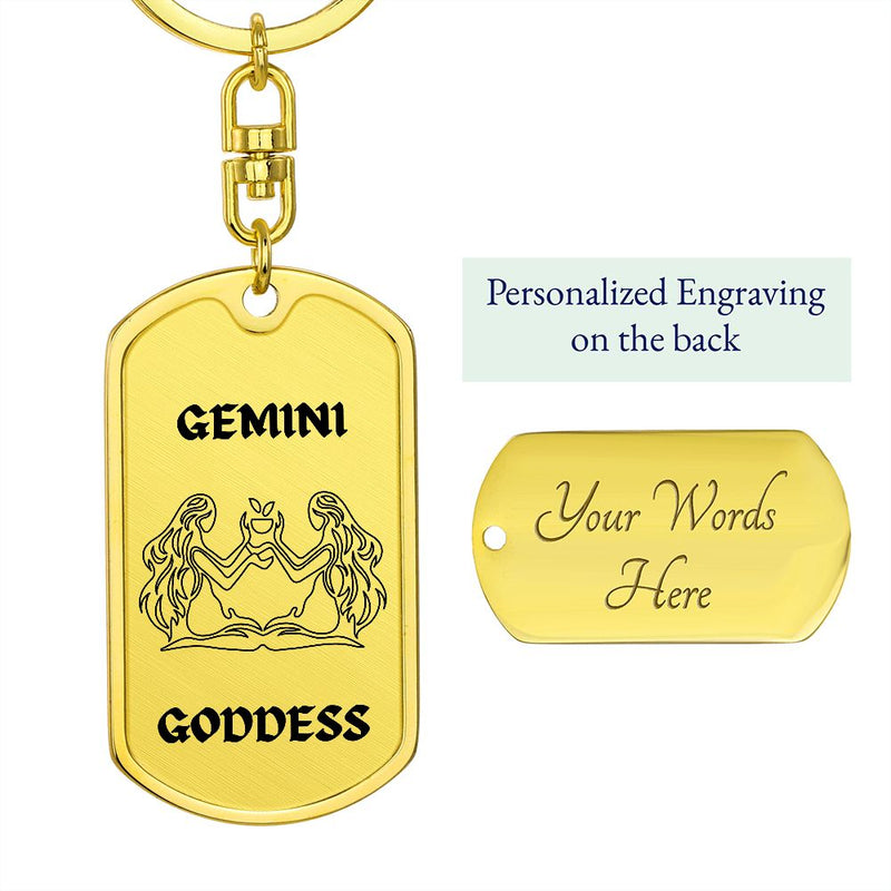 🔑 Embrace Your Inner Power with Gemini Goddess Keychains!