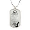 Dance into Dad's Heart with Our Enchanting 🕺 Dog Tag Necklace Chain.