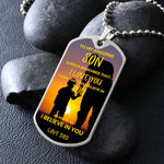 Amazing Son Dog Tag Chain Necklace-Tier1love.com