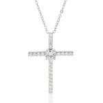 Sparkle in Style with The Taurus Woman's CZ Cross Necklace ✨🌟