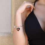 Ignite Your Love 🔥: My Amazing Wife Luxury Heart Pendant Bangle 💕