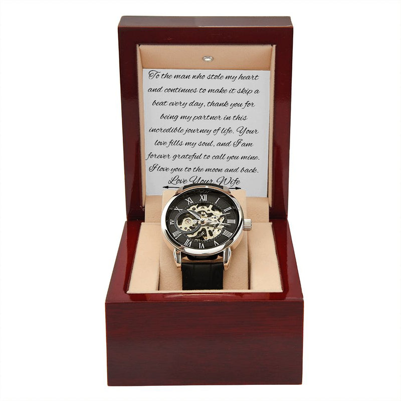 Openwork Skeleton Watch-To The Man Who Stole My Heart-Tier1love.com