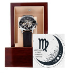 Virgo Zodiac Men's Skeleton Openwork Watch ♍: Cosmic Elegance ⌚