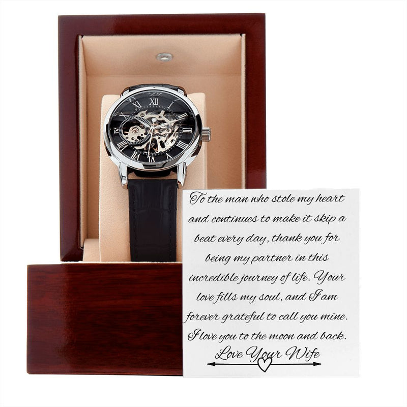 Openwork Skeleton Watch-To The Man Who Stole My Heart-Tier1love.com