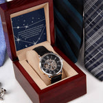 Capricorn Constellation Skeleton Openwork Watch black-Tier1love.com