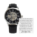 To The Man Who Stole My Heart Openwork Skeleton Watch: Unlock Timeless Elegance