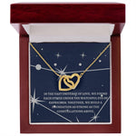 The Magic of Capricorn Constellation Interlocking Heart Necklace ❤️✨