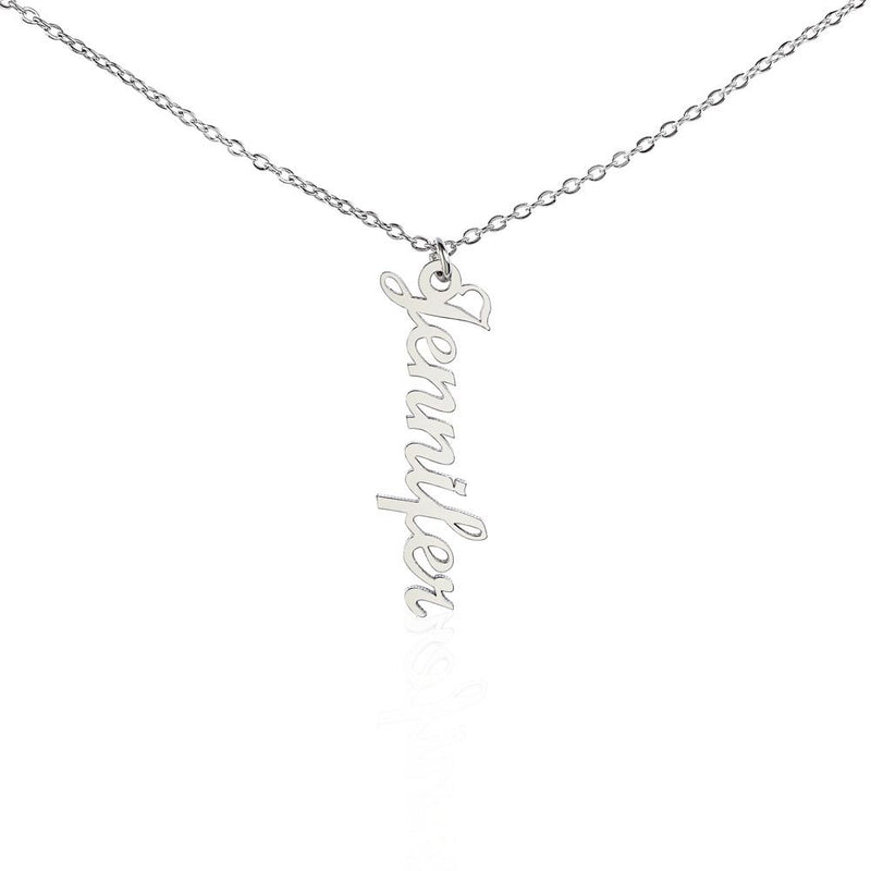 Level Up Your Style with Our Personalized Vertical Name Necklace!