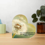 Heart Shaped Memorial Acrylic Plaque-Tier1love.com