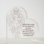 Taurus Queen Heart Shaped Acrylic Plaque-Tier1love.com