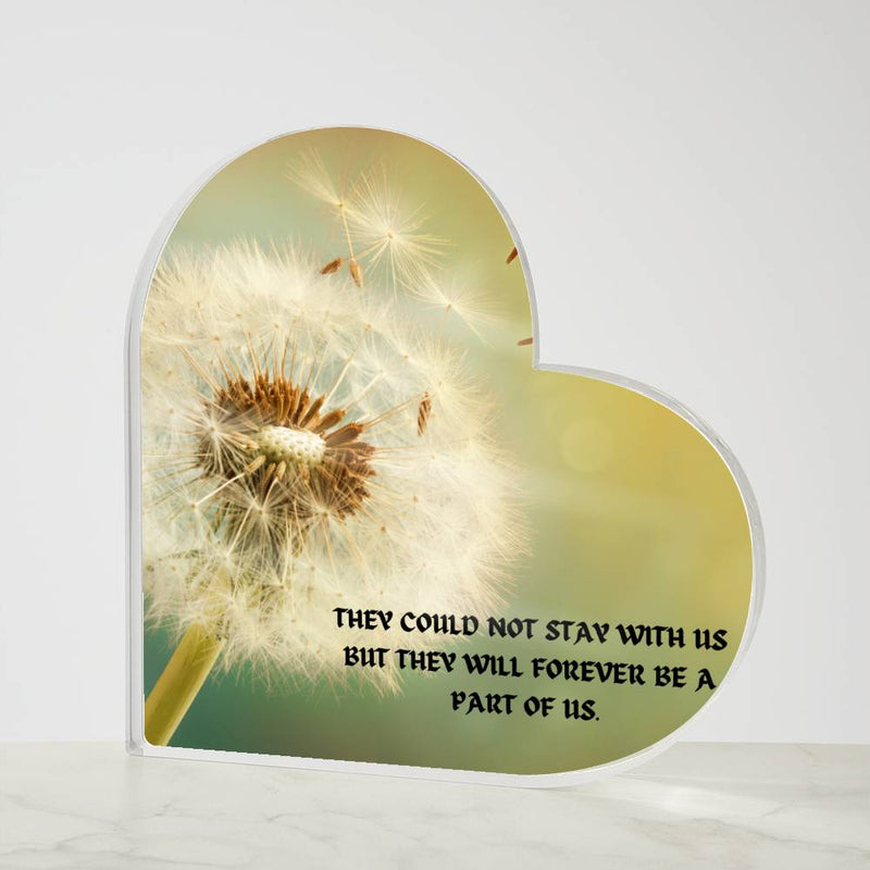 💖Forever With Us Heart-Shaped Acrylic Plaque 🌟