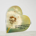 💖Forever With Us Heart-Shaped Acrylic Plaque 🌟