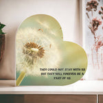 Heart Shaped Memorial Acrylic Plaque-Tier1love.com