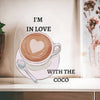 Heart Shaped Acrylic Plaque-Coffee Lover Design-Tier1love.com