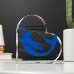 Pieces Zodiac Love Heart Shaped Printed Plaque.