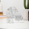 Sagittarius Zodiac Heart Shaped Plaque w. Personalize Zodiac Message-Tier1love.com