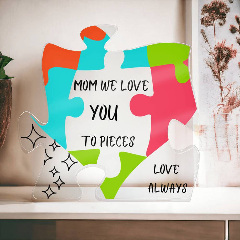 Star Mom Puzzle Piece Plaque-Tier1love.com