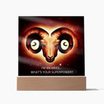 Aries Zodiac Plaque: Reveal the Fire!🔥