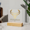 Taurus Strength Square Acrylic Plaque-Tier1love.com