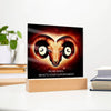 Aries Zodiac Plaque-Clear Acrylic-Tier1love.com