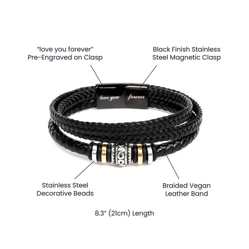 The Love You Forever Bracelet-Gift for Step-Dad-Tier1love.com