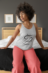 Cancer Zodiac Women's Racerback Tank Top gray-Tier1love.com