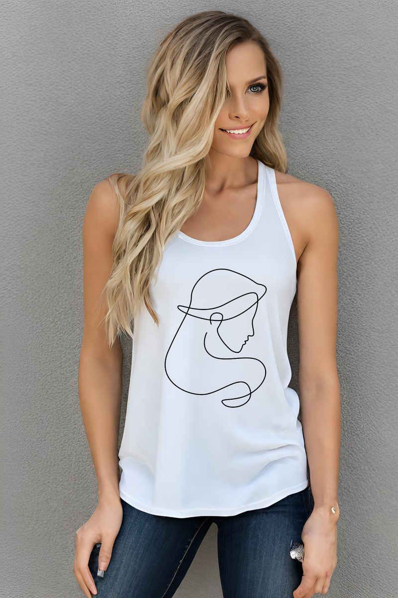 Virgo Zodiac Women's Racerback Tank Top white-Tier1love.com