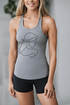 Virgo Zodiac Women's Racerback Tank Top grey-Tier1love.com