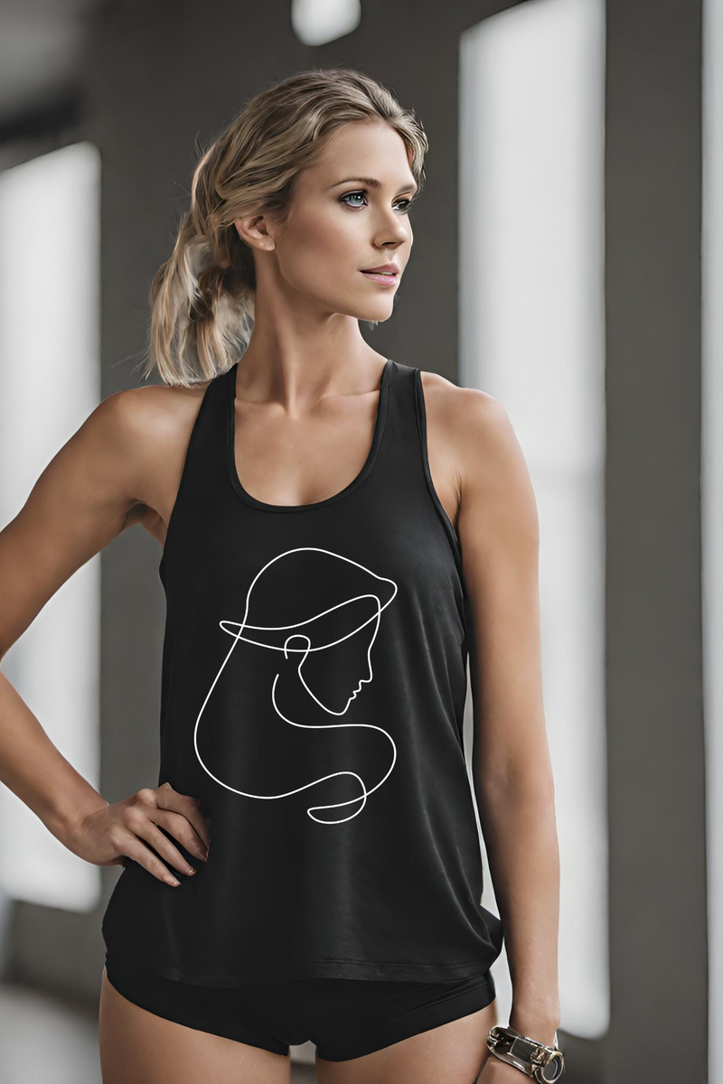 Virgo Zodiac Women's Racerback Tank Top black-Tier1love.com