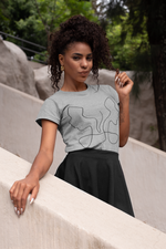 Gemini Cosmic Unisex Cotton T-shirt grey-Tier1love.com