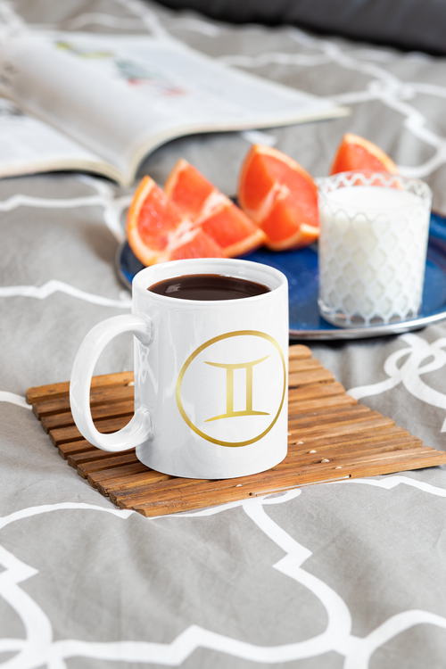 Gemini Sign Ceramic Mug white-Tier1love.com