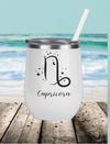 Cosmic Capricorn Chill Wine Tumbler white-Tier1love.com