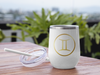 Chill Wine Tumbler white-Gemini Zodiac-Tier 1