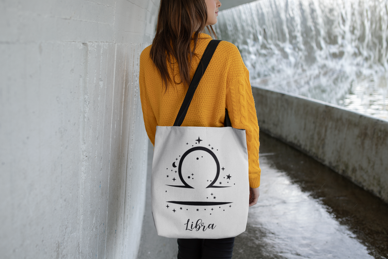 🌟✨ Discover the Mystical Charm of Libra Cosmic Tote Bag! 🌙👜