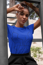 Gemini Cosmic Unisex Cotton T-shirt blue-Tier1love.com