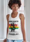 Juneteenth Tank Top Women White-Tier 1