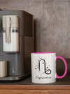 Cosmic Capricorn Accent Mug pink-Tier1love.com