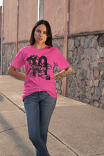 Scorpio's Sting Unisex Cotton T-shirt pink/helicona-Tier1love.com