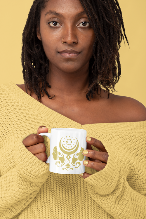 Gemini Zodiac Ceramic Mug white-Tier1love.com