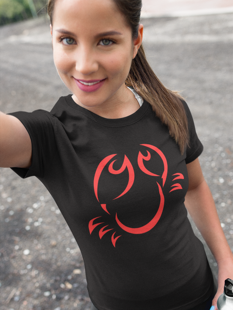 Feeling Crabby Cancer Unisex T-shirt black-Tier1love.com