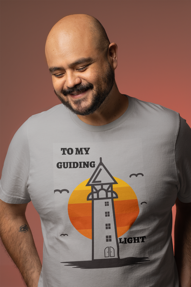 Watch Dad Shine in Our Guiding Light Unisex Tee! 🌟✨