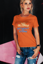 Glory Story Unisex Cotton T-shirt orange-Tier1love.com