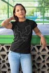 Gemini Cosmic Unisex Cotton T-shirt black-Tier1love.com