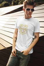Leo Lion Graphic Cotton T-shirt white-Tier1love.com