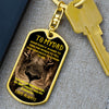 Roar with Confidence with The 🦁 To My Dad Dog Tag Keychain.