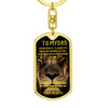 Roar with Confidence with The 🦁 To My Dad Dog Tag Keychain.